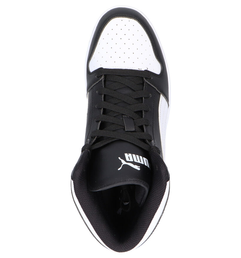 Puma Rebound Layup SL Baskets en Noir en simili cuir (307174)