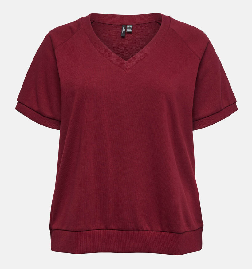 Vero Moda Curve Simone Sweatshirt en Rouge pour femmes (378137)