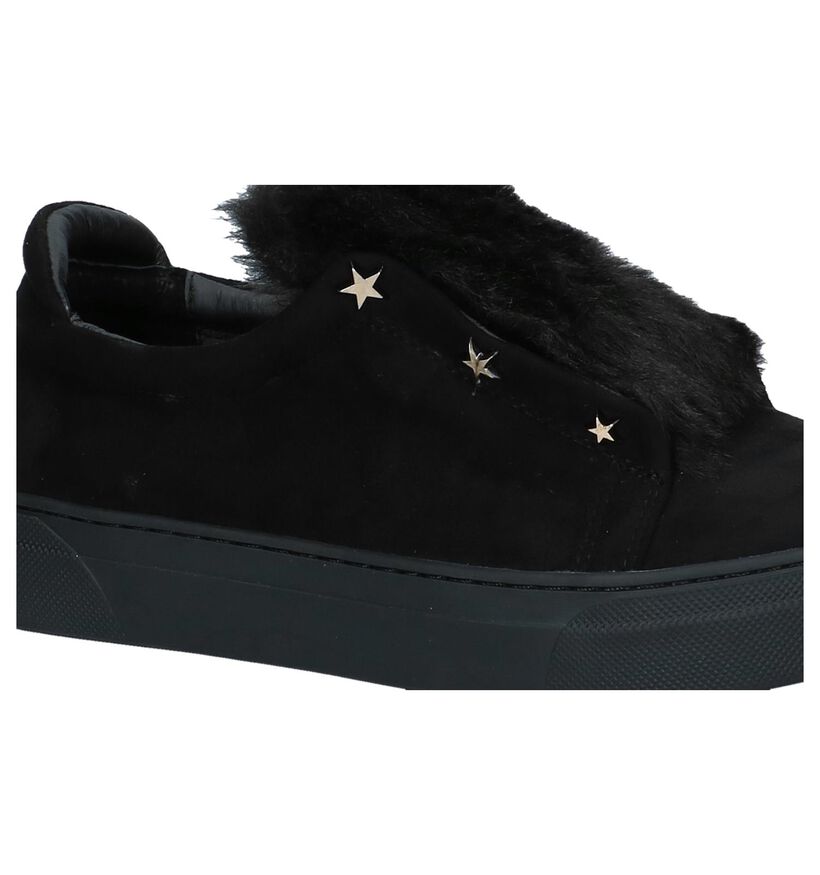 Uma Parker Baskets slip-on en Noir en textile (230531)