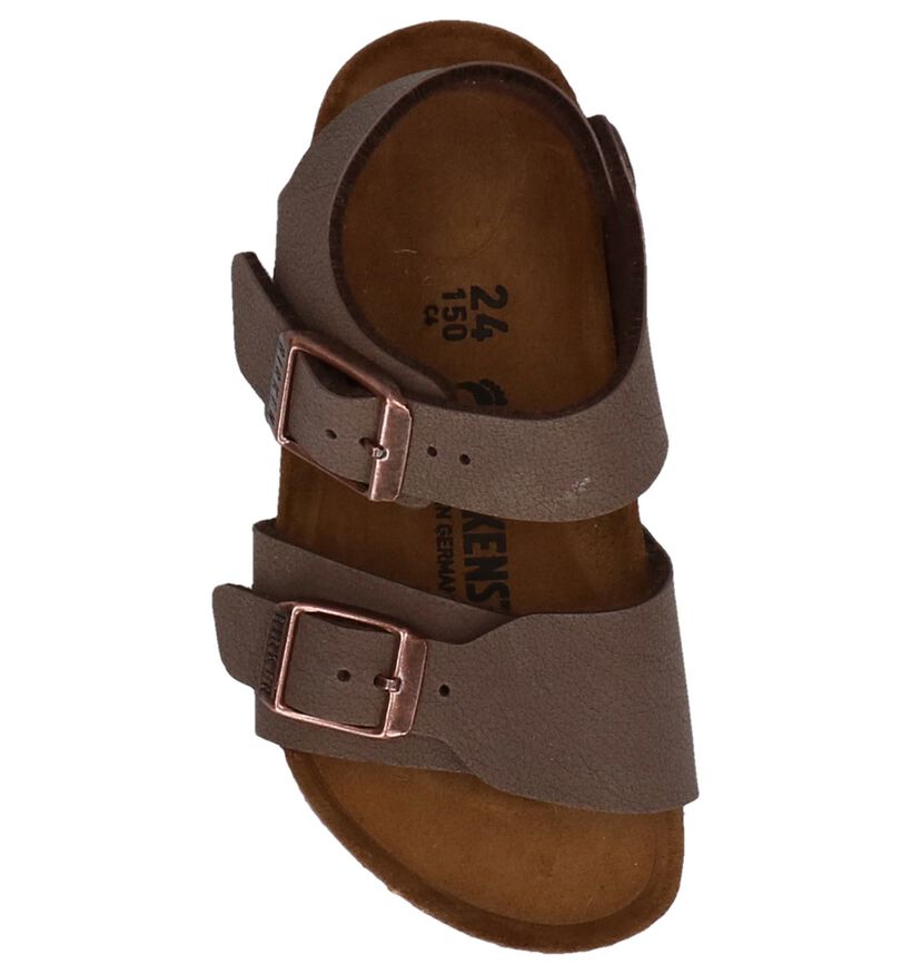Birkenstock New York  Sandales en Noir pour garçons (338096)