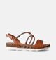 Marco Tozzi Sandales plates en Cognac pour femmes (354242)
