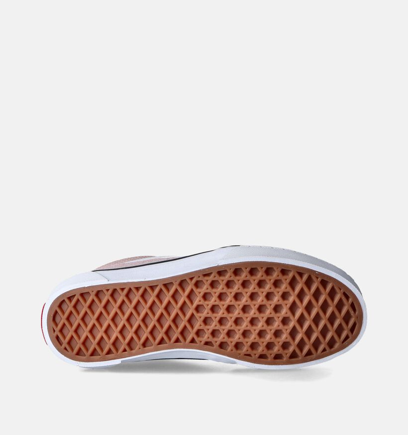 Vans Caldrone Suede Baskets pour skate en Rose pour filles (351451)