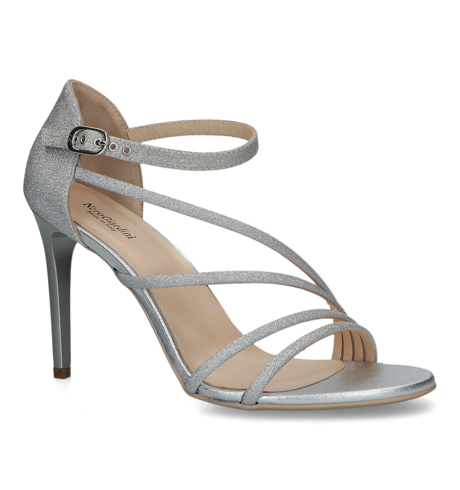 NeroGiardini Sandales talons hauts en Argent Femmes Sandales