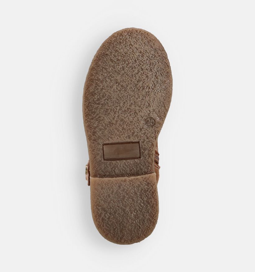 Milo & Mila Cognac Korte Laarzen voor meisjes (376428) - geschikt voor steunzolen