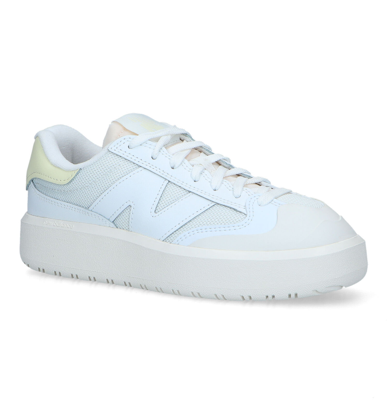 Witte sneakers deals plateau dames