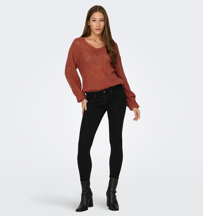 JDY Badut Bruine Trui met v-hals voor dames (330958)