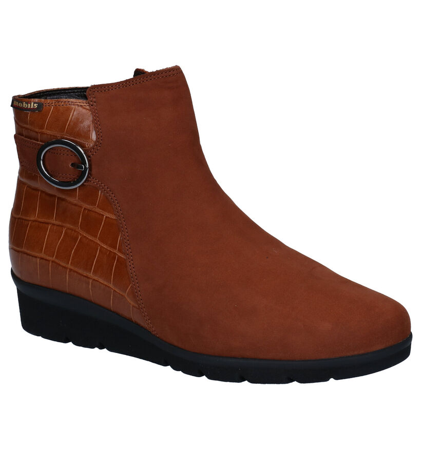 Mobils by Mephisto Cognac Enkellaarzen in nubuck (280911)