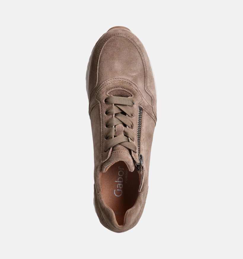 Gabor Bruine Veterschoenen voor dames (360311) - geschikt voor steunzolen
