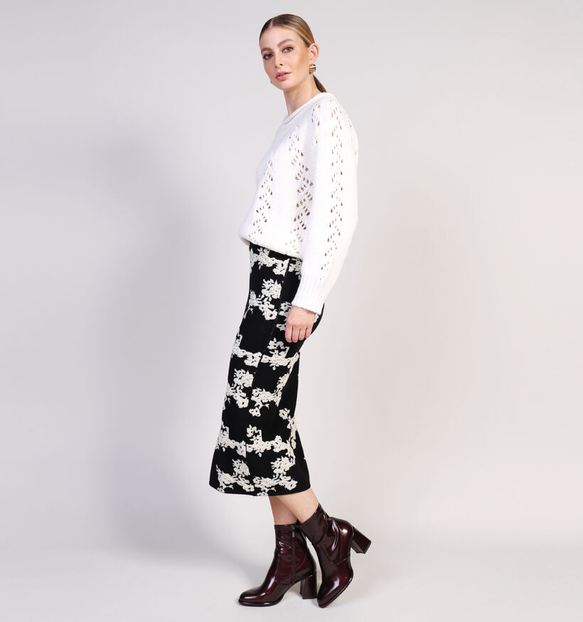 Vero Moda Nancy Birch Flower Jupe en Noir pour femmes (361233)