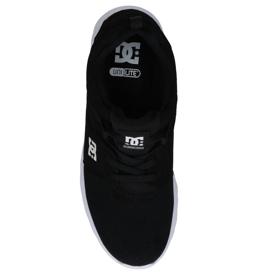 DC Shoes Heathrow Zwarte Sneakers in stof (285617)