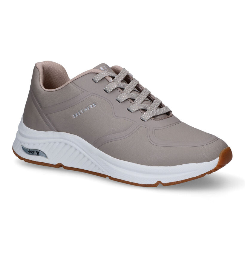 Skechers Arch Fit S-Miles Zwarte Sneakers voor dames (310634) - geschikt voor steunzolen