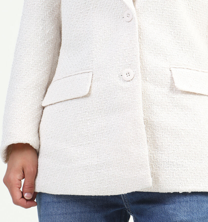 Vila Emmi Blazer en bouclé en Beige pour femmes (328924)