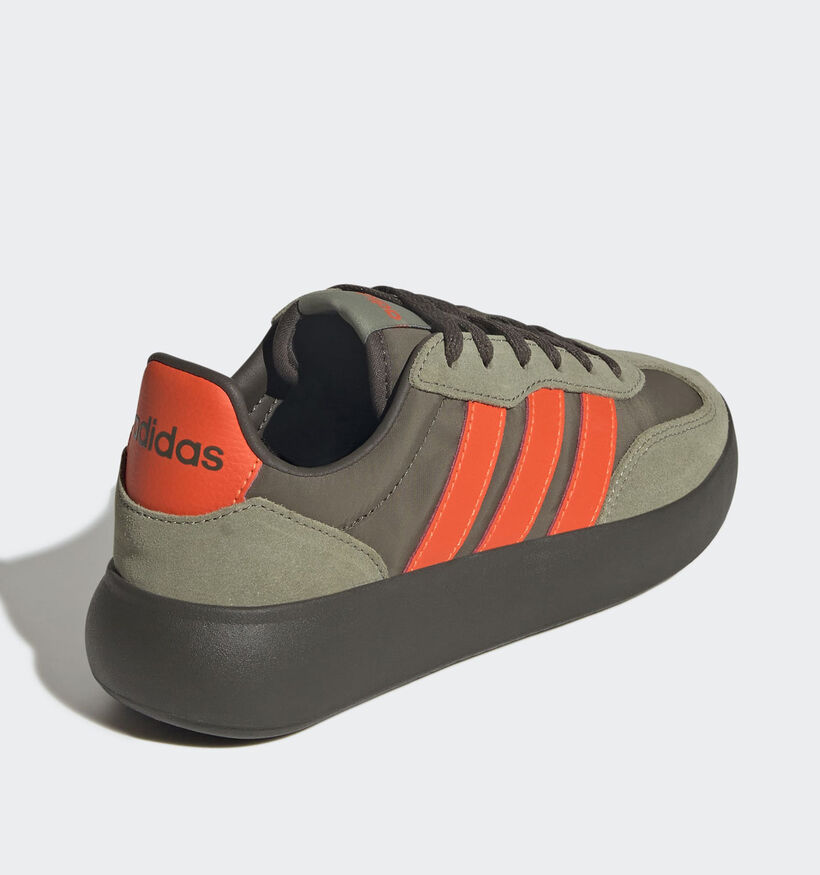 adidas Barreda Decode Baskets en Vert/Orange pour garçons (365361) - pour semelles orthopédiques