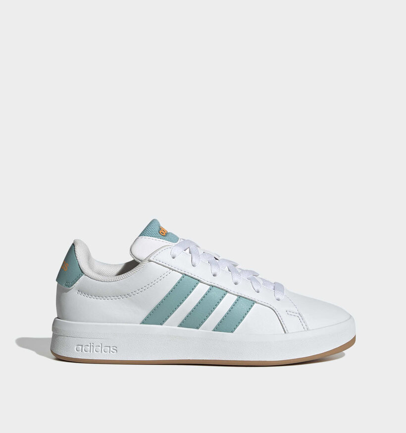 adidas Grand Court 3.0 Witte/Munt Sneakers voor jongens (375464)