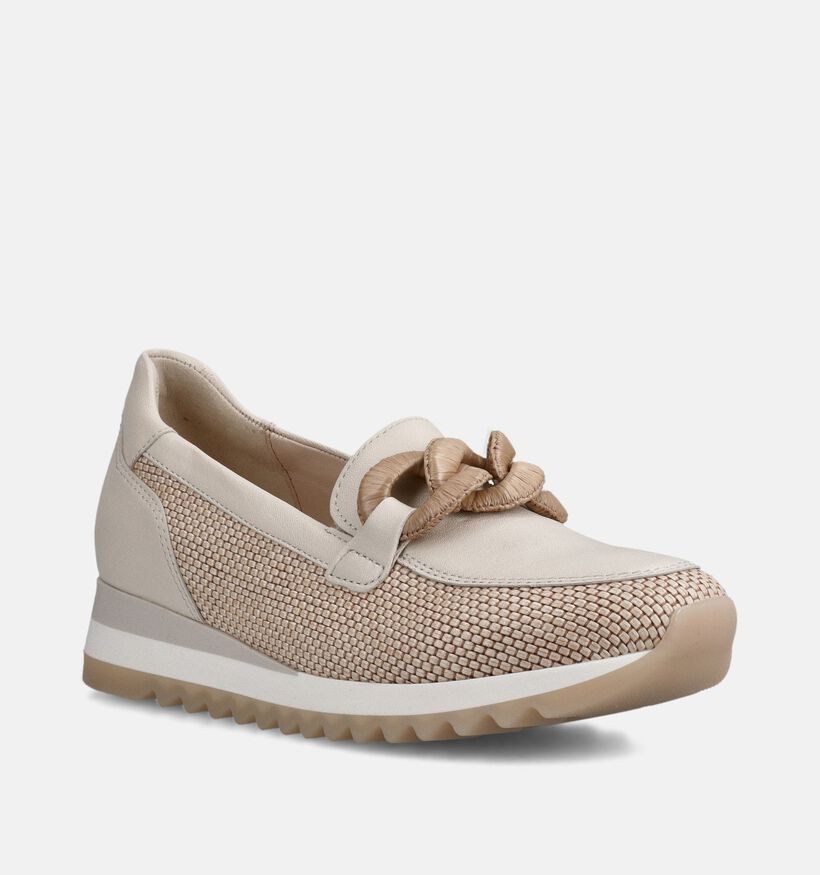 Gabor Mocassins en Beige pour femmes (368672) - pour semelles orthop&eacute;diques