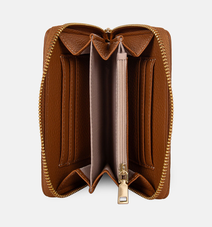 Laurent David Cognac Portemonnee met Rits voor dames (381572)