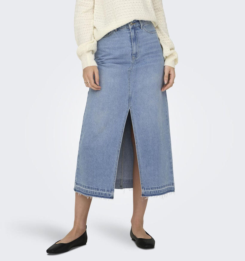 JDY Bella Blauwe Lange jeansrok voor dames (351403)