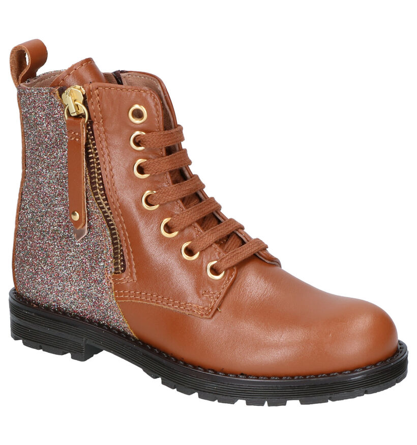 Bana & Co Cognac Hoge Schoenen in leer (256844)