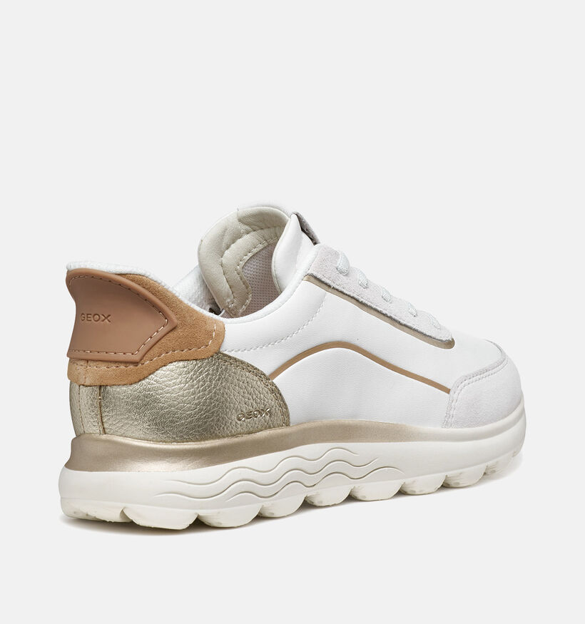 Geox Spherica Plus Witte Slip-on Sneakers voor dames (368148) - geschikt voor steunzolen