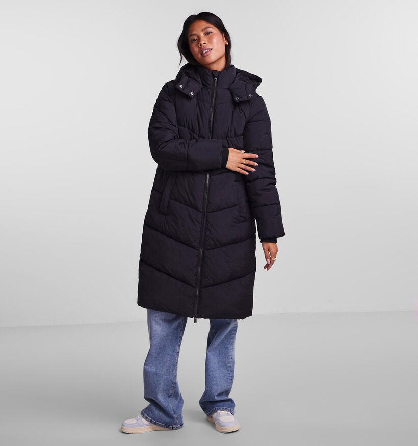 Pieces Jamilla Zwarte Puffer jas voor dames (332852)