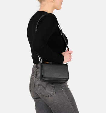 Burkely Crossbody tassen Zwart/Bruin