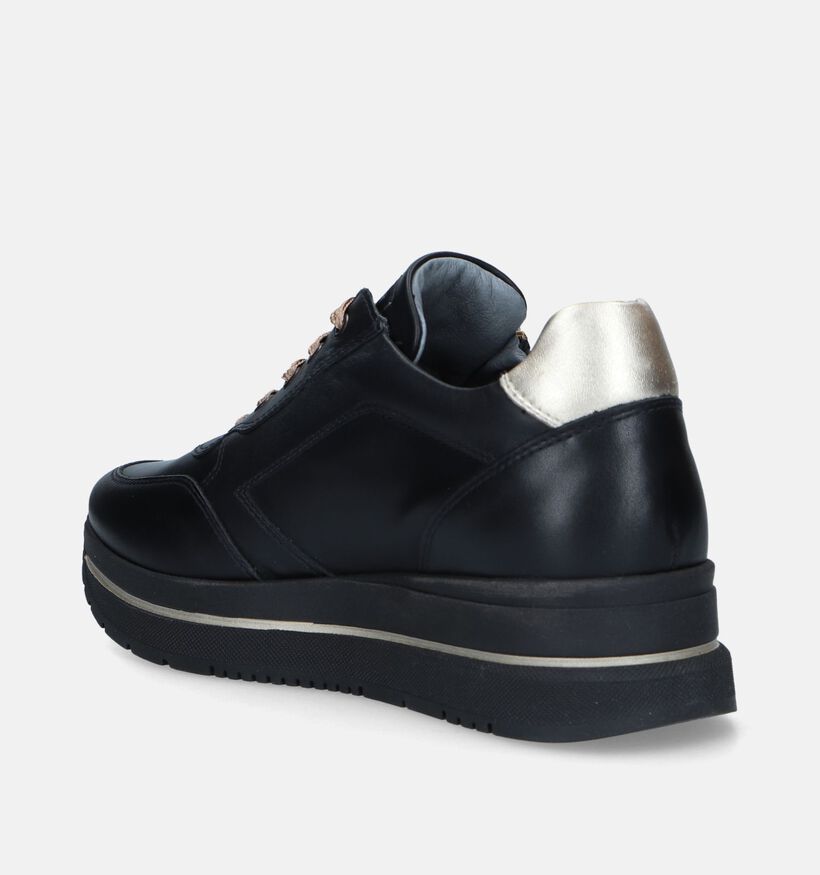 NeroGiardini Zwarte Sneakers voor dames (345619) - geschikt voor steunzolen