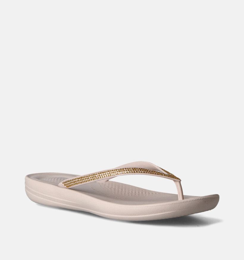 FitFlop Iqushion Sparkle Beige Teenslippers voor dames (353677)