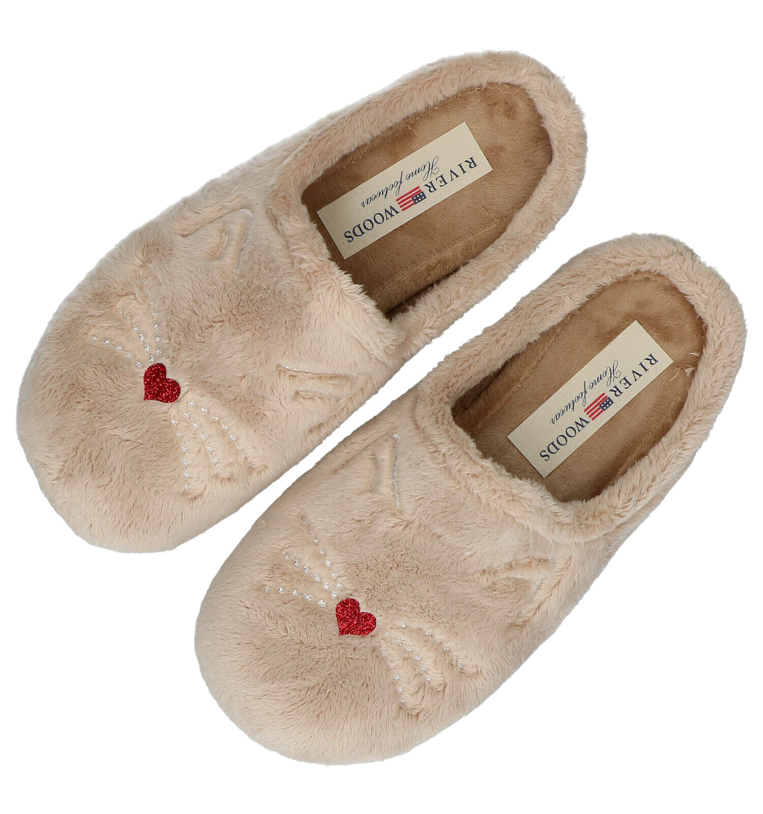 River Woods Beige Pantoffels Meisjes Pantoffels Online op TORFS.BE