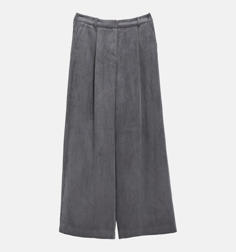 comma Night Grey Donkergrijze Broek voor dames (381676)
