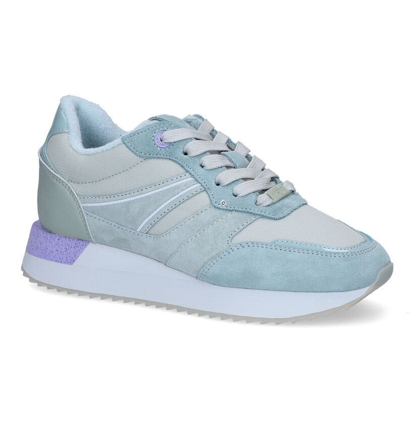 Mexx Jazzy Blauwe Sneakers voor dames (303508) - geschikt voor steunzolen