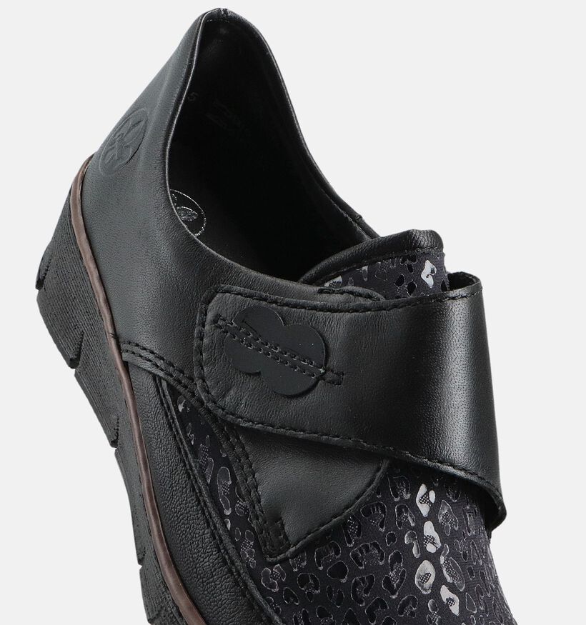 Rieker Zwarte Velcroschoenen voor dames (360484)