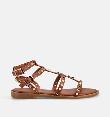 Joyce x me Sandales Cognac