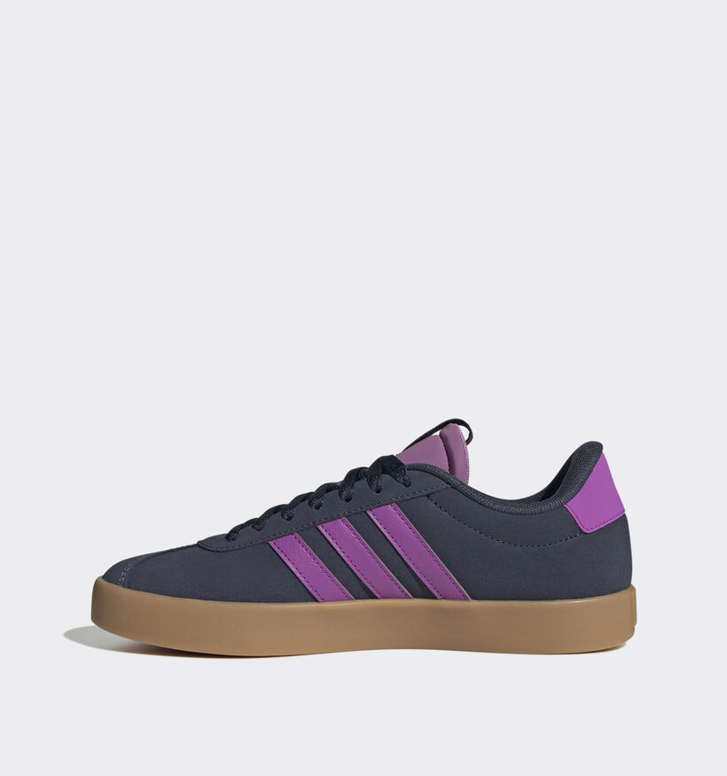 VL Court 3.0 Baskets sportives en Blanc adidas VL Court 3.0 Baskets en Gris/Violet pour femmes (365385) - pour semelles orthopédiques