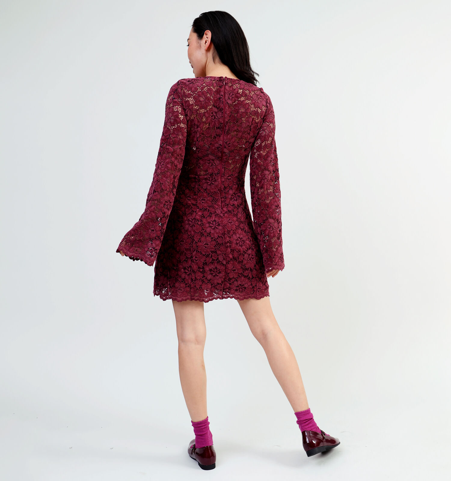Guess Dentelle robe en Bordeaux Femmes Robes en ligne sur TORFS.BE