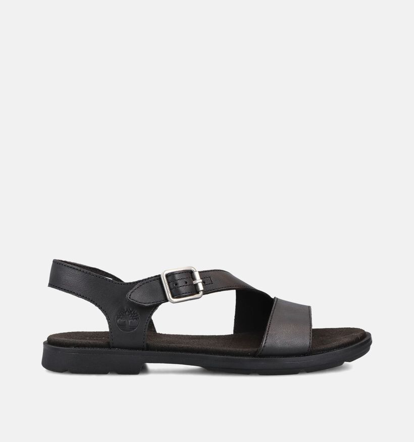 Timberland Calista Bay Backstrap Sandales plates en Noir pour femmes (369104)