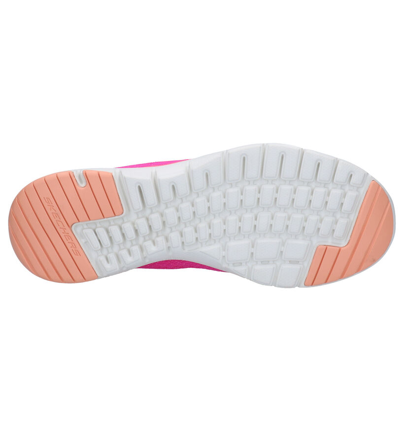 Skechers Flex Appeal Baskets en Rose en textile (272753)