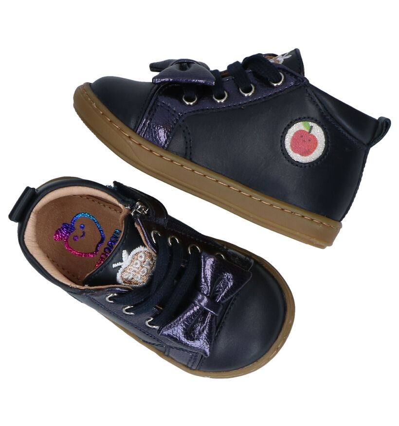 Shoo Pom Bouba Zippy Chaussures pour bébé en Bleu en cuir (279226)