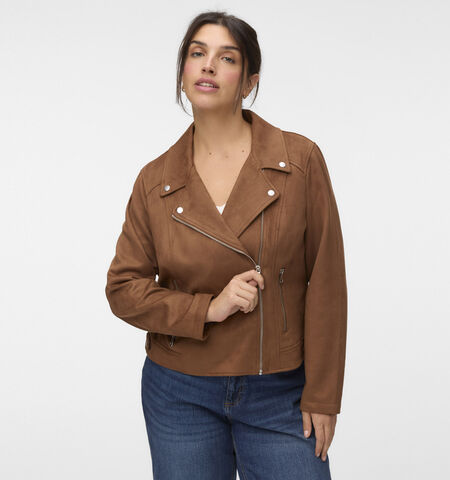 Vero Moda Curve Manteaux Cognac
