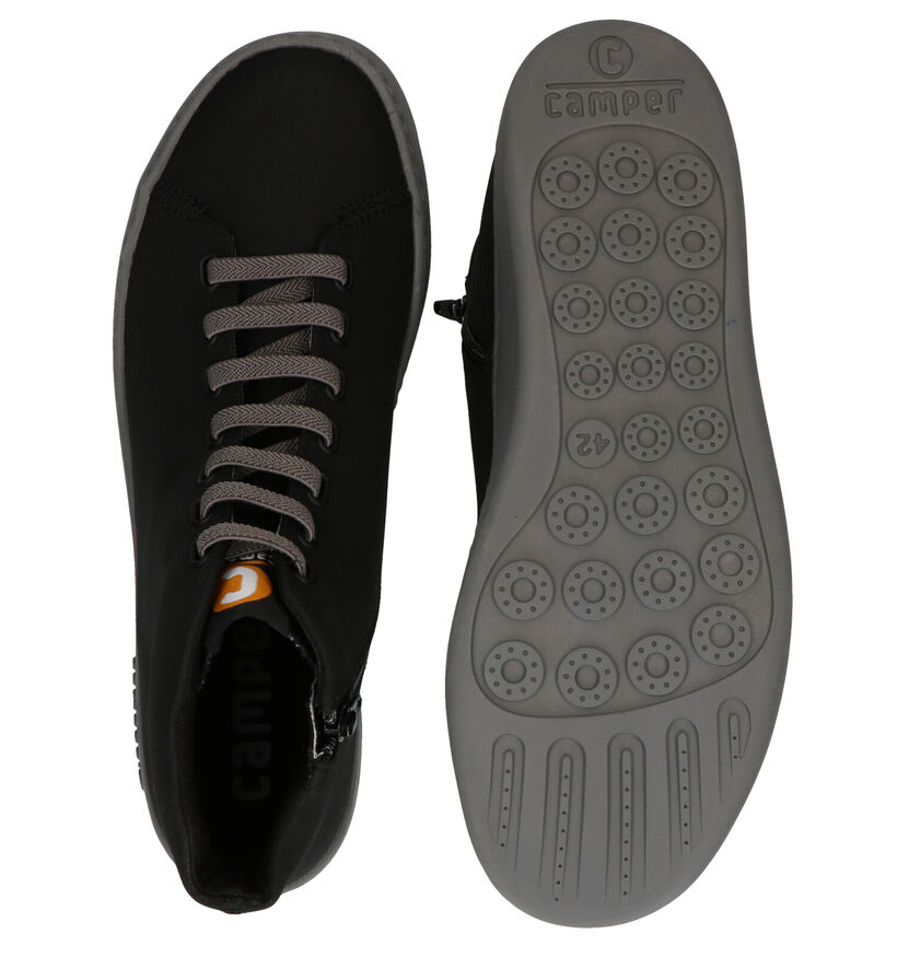 Camper Peu Chaussures hautes en Noir en textile (299802)