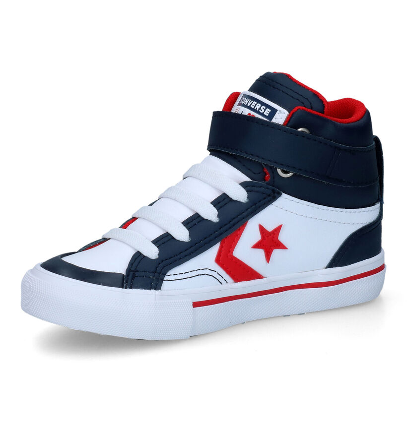 Converse Pro Blaze Strap HI Baskets en Noir pour garçons (293598) - pour semelles orthopédiques
