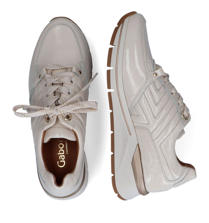 Gabor OptiFit Ecru Sneakers in lak (316917)