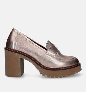 Sweet Lemon Normy Rose Gold Mocassins met hak voor dames (333432)