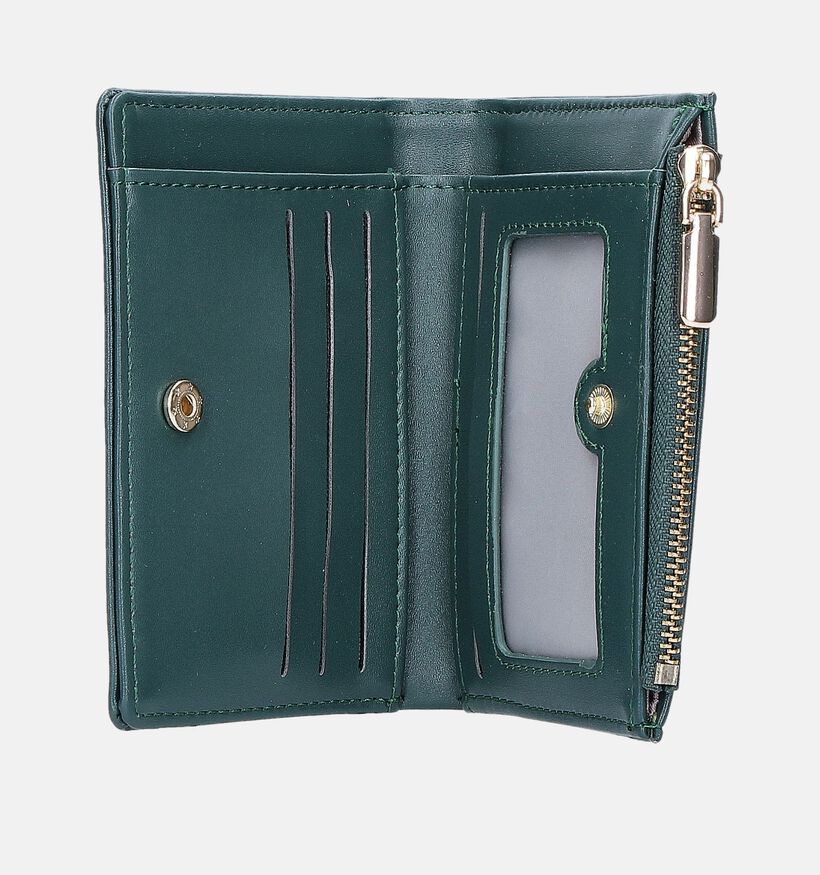 Signatur Portafogli Porte-monnaie zipp&eacute; en Vert pour femmes (358756)