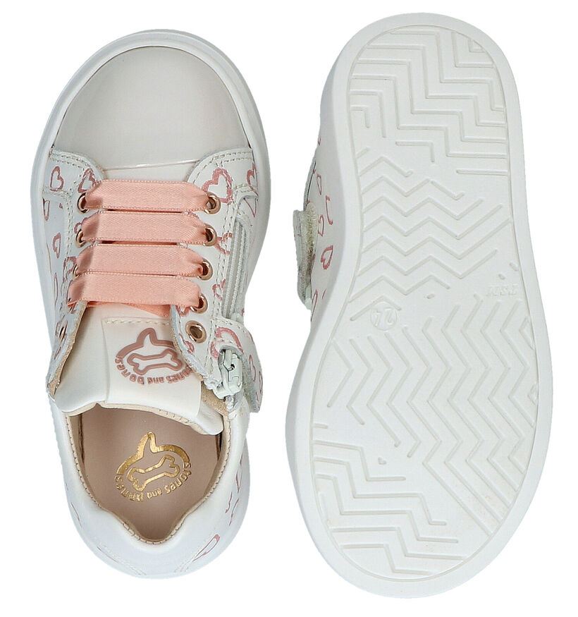 STONES and BONES Flora Chaussures à Lacets en Rose en cuir (287888)