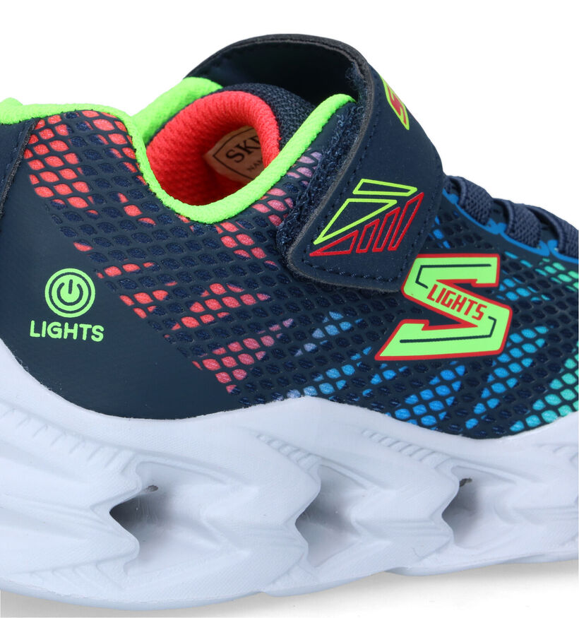 Skechers S Lights Vortex Baskets en Bleu pour garçons (319567)