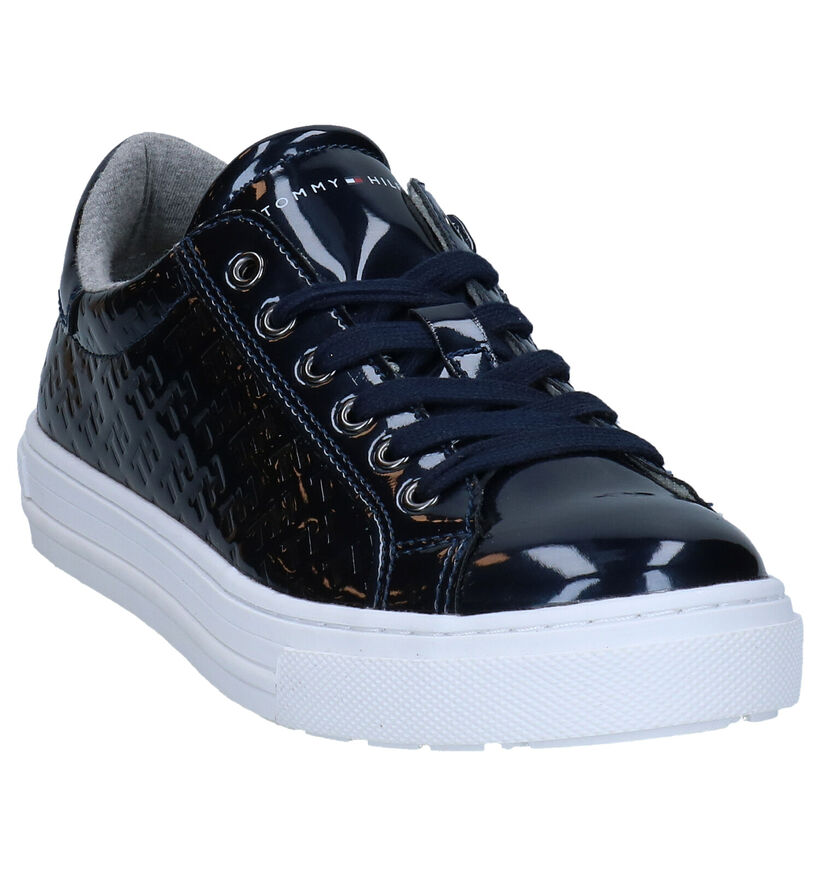 Tommy Hilfiger Blauwe Veterschoenen in kunstleer (279886)