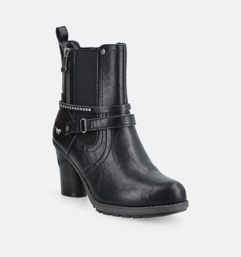 Mustang Bottines &agrave; talons hautes en Noir pour femmes (378910)