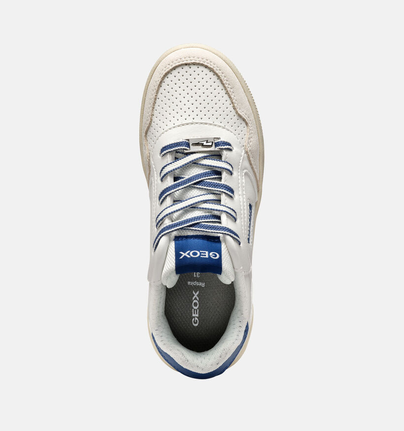 Geox Washiba Chaussures à Lacets en Blanc pour garçons (356396) - pour semelles orthopédiques