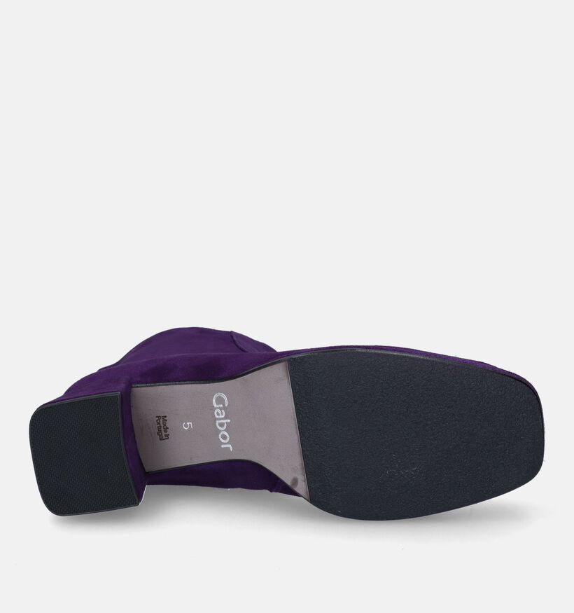 Comfort Bottines à talons en Violet foncé pour femmes (332502)