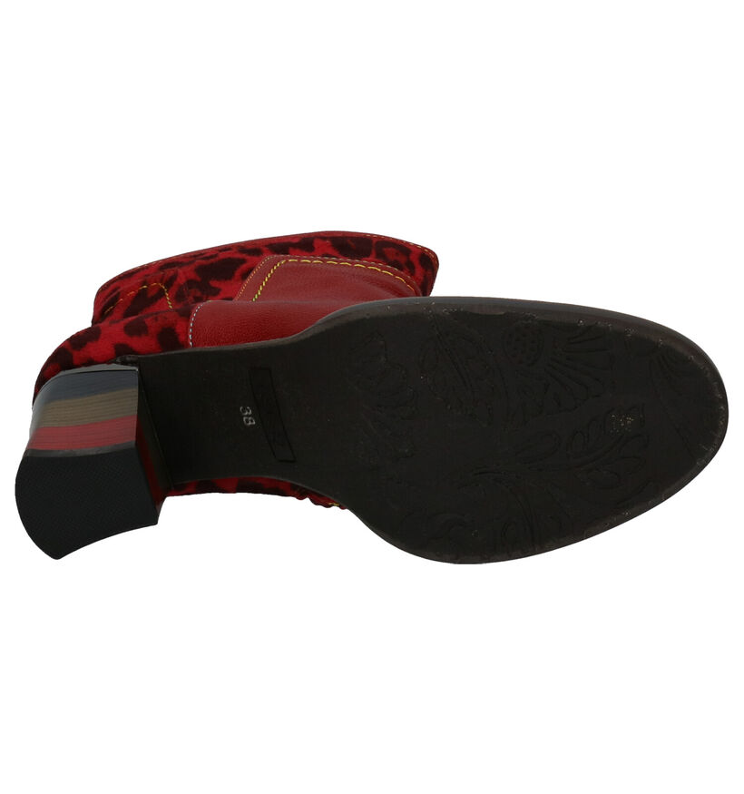 Laura Vita Geceko Bottillons en Rouge en cuir (261499)